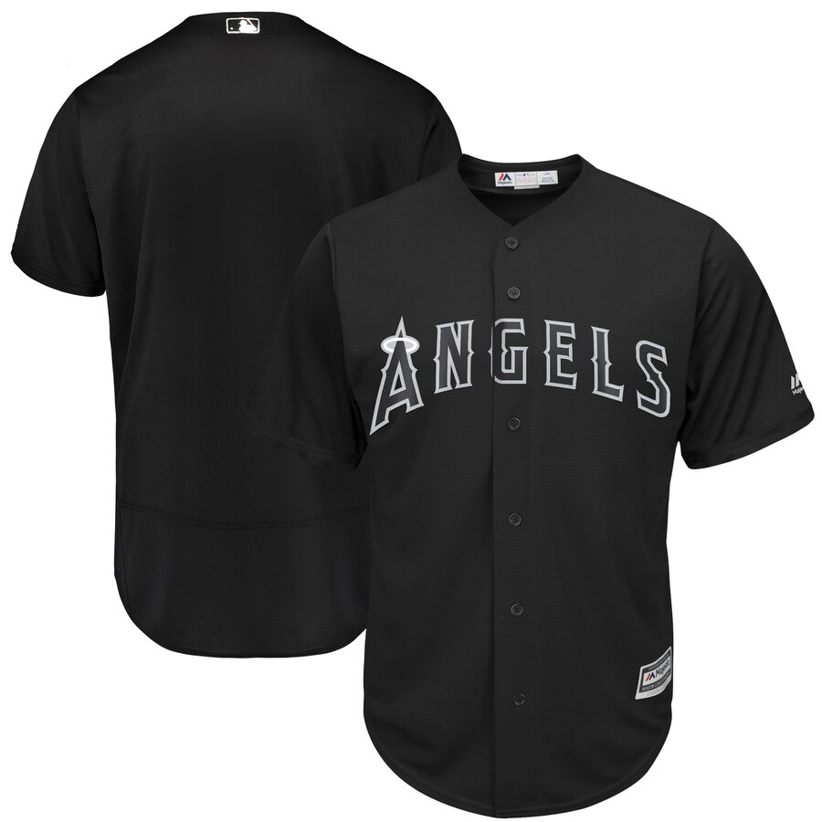 customized Men Los Angeles Dodgers blank black game MLB Jersey->los angeles dodgers->MLB Jersey